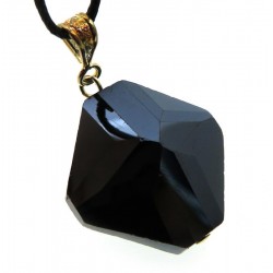 Diamond Sacred Black Andara Crystal Pendant